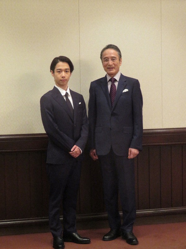 片岡千之助(左)と仁左衛門