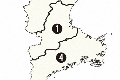 三重県内小選挙区の区割り