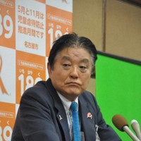 今回の衆院選では「出る幕」のない河村たかし名古屋市長＝市役所で2021年10月25日、岡正勝撮影