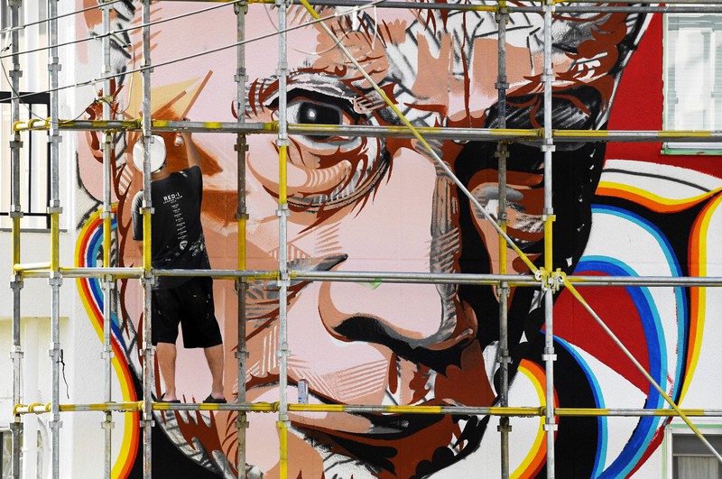 Wall art project covers Osaka area in huge vivid murals The Mainichi