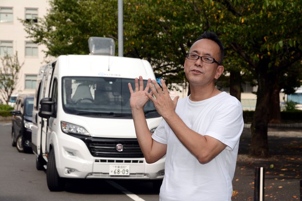 実証実験の仕掛け人となったカーライフジャパンの野瀬勇一郎氏（武市公孝撮影）