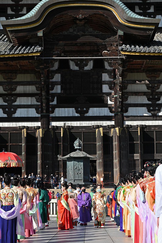さながら絵巻物 奈良・東大寺で華やか「平城京天平行列」 [写真特集9