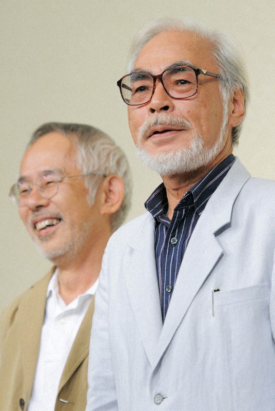 宮崎駿監督、鈴木敏夫プロデューサー　サイン スタジオジブリ・鈴木敏夫P「本人には今そういう話をしています