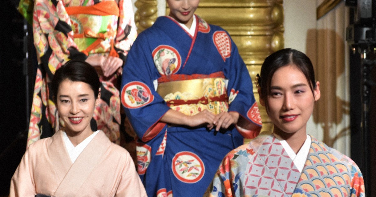 迎春祭７０%オフ❤️憧れの結城紬❤️着物と帯セット❤️美品 結城紬の着物華やかに 日本の美をまとう 横浜で「絹フェス」 | 毎日新聞