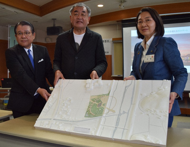 復興のシンボル 防災公園設計に建築家 隈研吾さんら 倉敷 毎日新聞