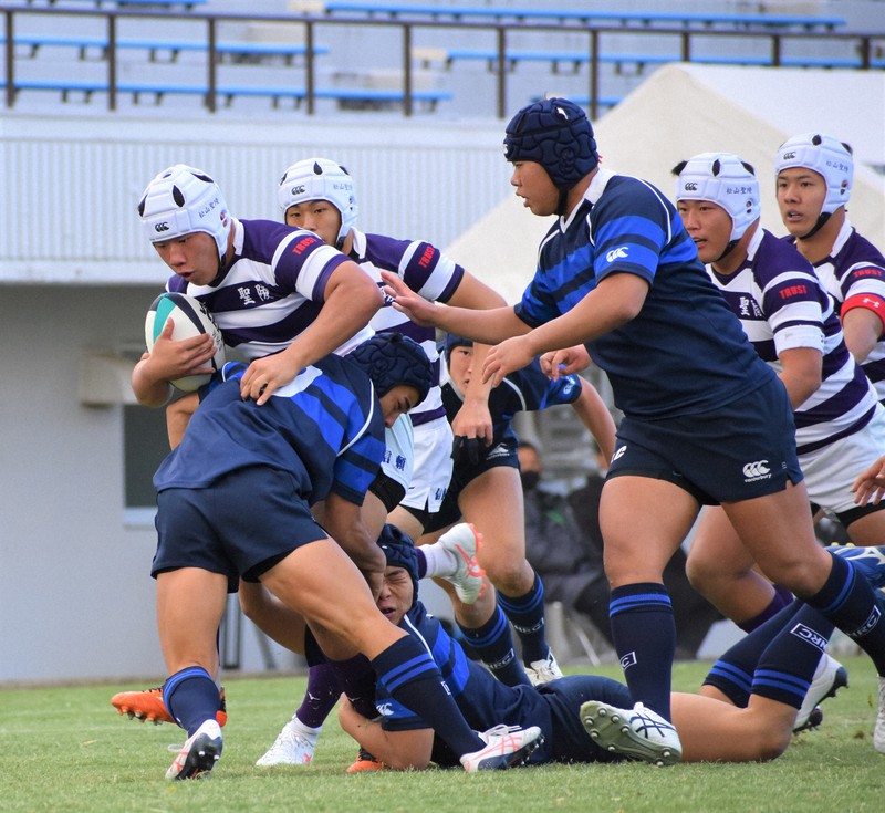 2021高校ラグビー・愛媛決勝】松山聖陵27－19新田 [写真特集1/6