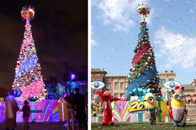 那覇空港でポケモンツリー点灯 かりゆし姿のピカチュウ 沖縄 毎日新聞