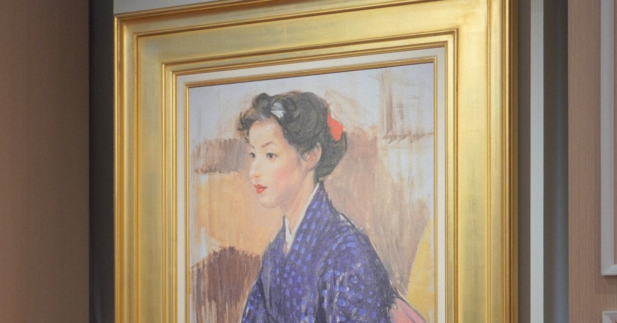 八千草薫 カルピス特大ポスター「大きさ(73×102cm）裏面はシミも無く良好」 宝塚ホテル 八千草薫さんの肖像画複製パネル展示 除幕式 | エフエム宝塚