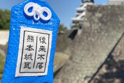 つまようじ11万本で熊本城 高校生 コツコツ2週間 地震復興願い 毎日新聞