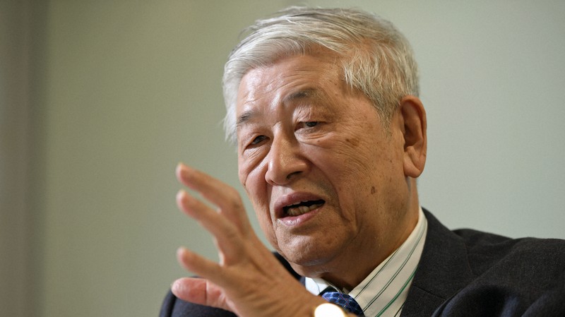 野口悠紀雄・一橋大名誉教授=東京都新宿区で2019年12月18日、宮本明登撮影