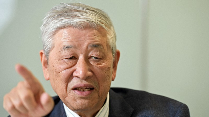 野口悠紀雄・一橋大名誉教授=東京都新宿区で2019年12月18日、宮本明登撮影