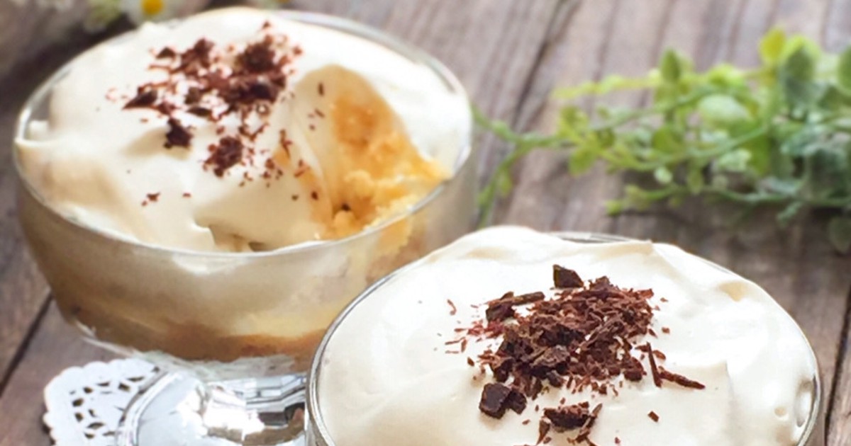 焼かないバナナスプリットパイのレシピ