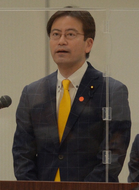 立憲民主党県連代表に選出された城井衆院議員