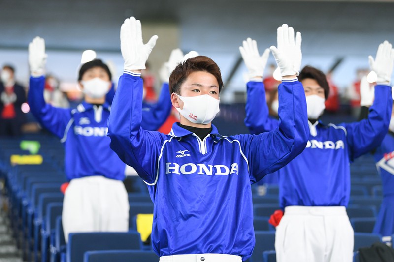 第92回都市対抗野球：ホンダ熊本（熊本市）の応援団（準々決勝） [写真
