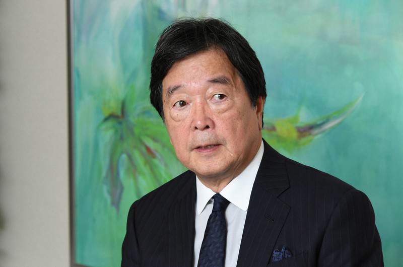 田中均氏=根岸基弘撮影