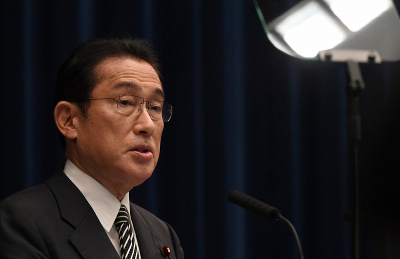 臨時国会閉会を受け記者会見する岸田文雄首相=首相官邸で2021年12月21日、竹内幹撮影