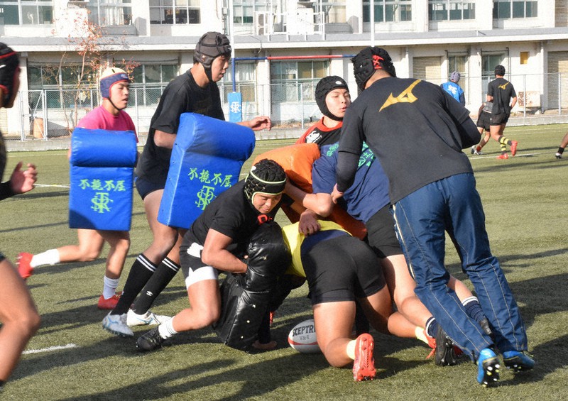 石見智翠館高校ラグビー部ヘッドキャップ つかわ
