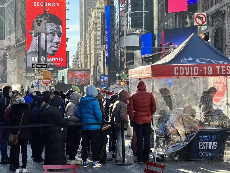 Ny州 過去最多の1日3 8万人感染 カウントダウンは規模縮小 毎日新聞
