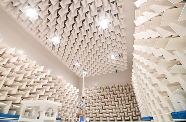 Japanese audio device maker's anechoic chambers perfect bubbles of