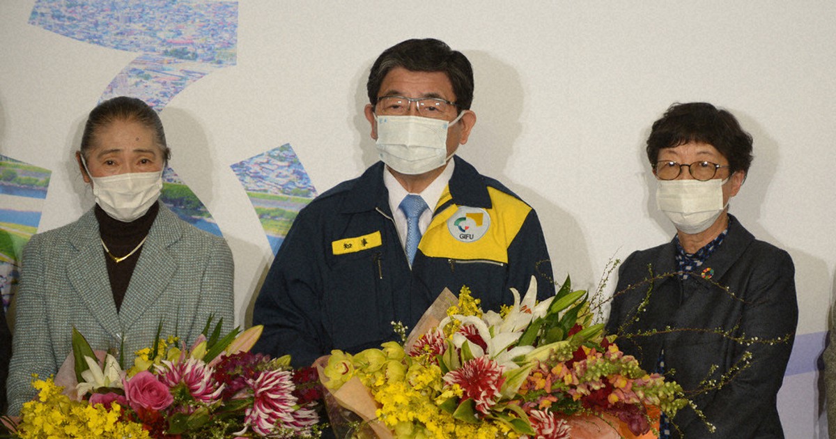 この１年 上 1 4月 古田知事5選 県岐阜商センバツ出場 春の高山祭 縮小開催 岐阜 毎日新聞