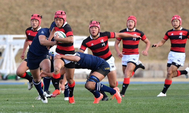全国高校ラグビー:日川、2大会ぶり勝利 中盤から猛攻、後半5トライ
