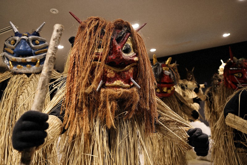 石川工房 なまはげ面　秋田男鹿 伝統工芸品 厄除け 石川 泰行 千秋 2枚セット なまはげ面(壁掛け用・石川千秋作) 通信販売｜なまはげ館