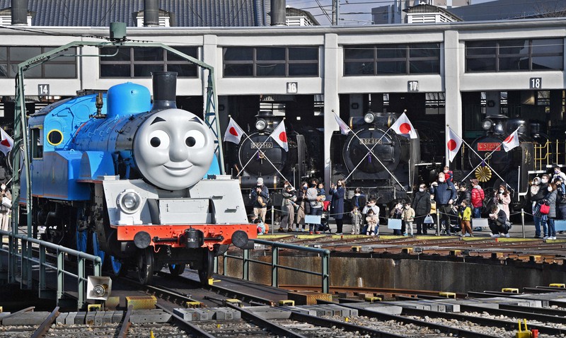 きかんしゃトーマス 登場で 新年も出発進行 京都鉄道博物館 写真特集1 19 毎日新聞