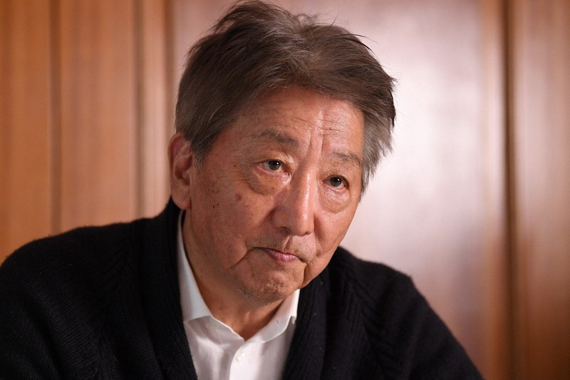 作家の伊集院静さん＝東京都千代田区で2021年3月30日、丸山博撮影