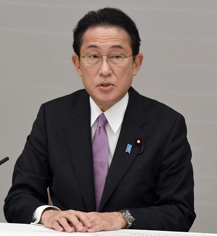 岸田文雄首相=首相官邸で2022年1月14日、竹内幹撮影