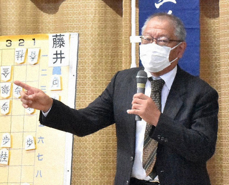 神谷広志八段=静岡県掛川市で2022年1月10日、太田圭介撮影