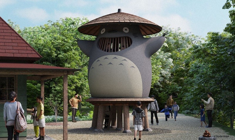 トトロ形の木製遊具「どんどこ堂」設置 愛知・ジブリパーク | 毎日新聞