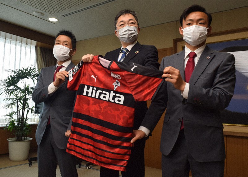 サッカー J2 ロアッソ熊本が副知事表敬し決意 日開幕 熊本 毎日新聞
