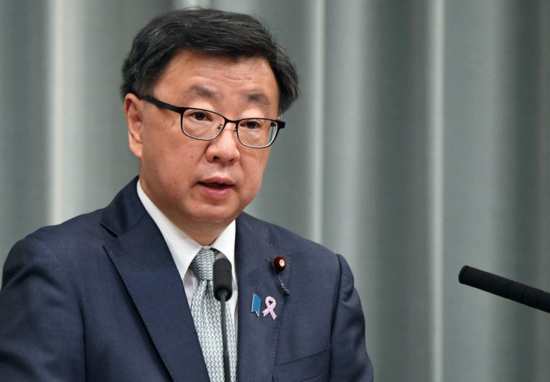 松野博一官房長官=首相官邸で、竹内幹撮影
