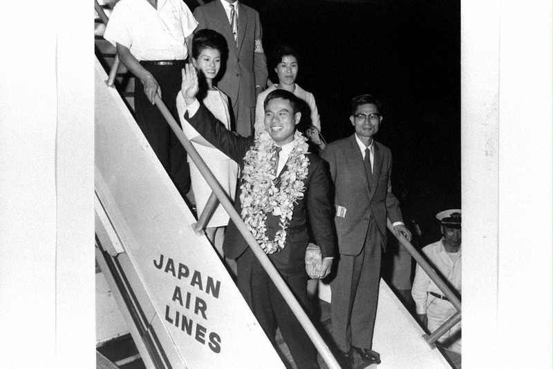 写真　堀江謙一　太平洋横断　サンフランシスコ入港時到着写真　1962年8月12日 写真 堀江謙一 太平洋横断 サンフランシスコ入港時到着写真 1962年8月12日