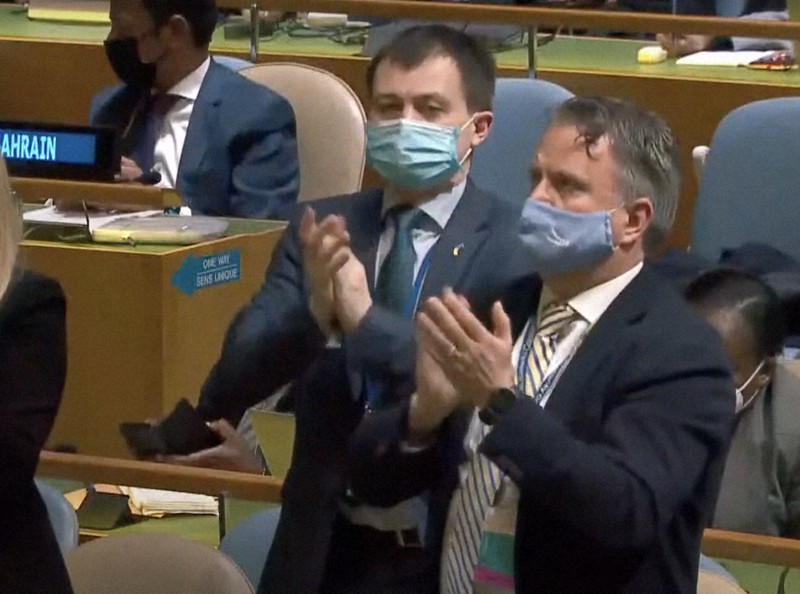 ウクライナ大使 国連まだ生きている 露非難決議採択 次の焦点は 毎日新聞