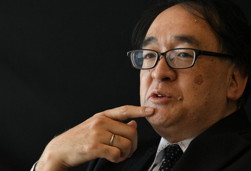 野村総合研究所エグゼクティブ・エコノミストの木内登英さん=東京都千代田区で2020年3月11日、内藤絵美撮影