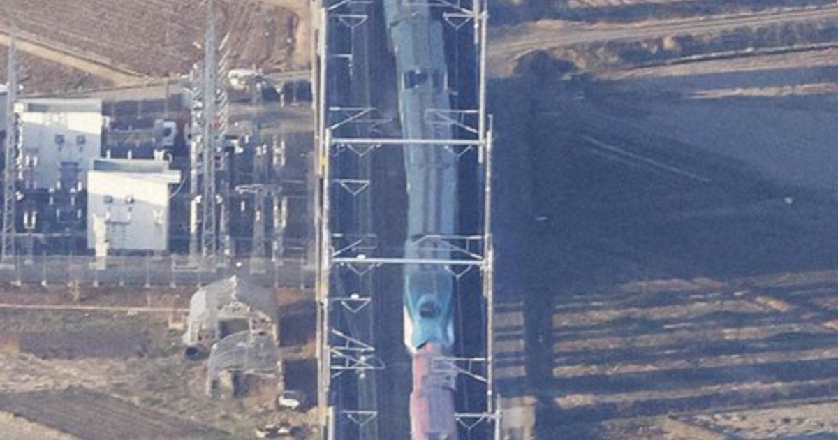 In Photos Bullet train derails, traffic disrupted after strong quake