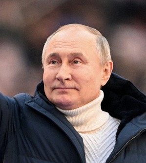 ロシアのプーチン大統領=モスクワで2022年3月18日、AP