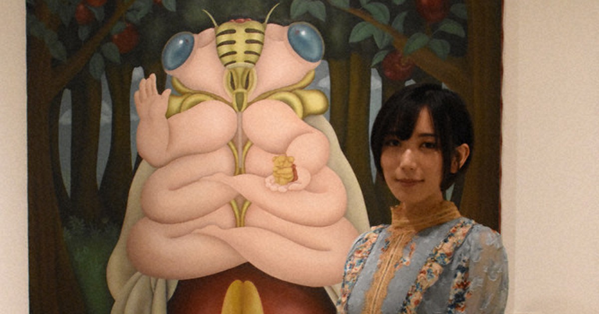 光宗薫さんがセミ描き個展 銀座で24日まで ／東京 | 毎日新聞