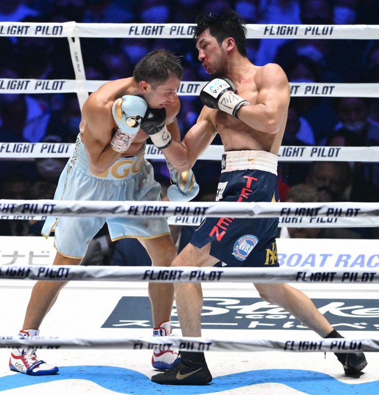 ボクシングWBA、IBF世界ミドル級王座統一戦 [写真特集1/18
