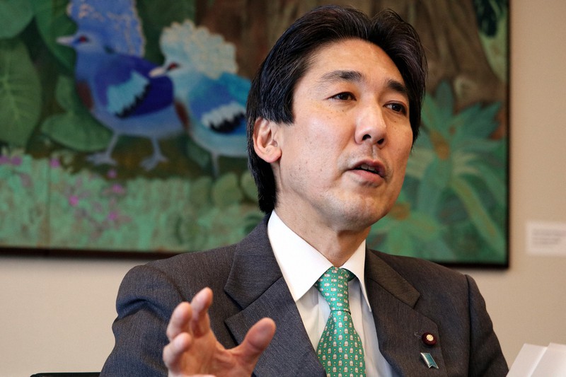 城内実氏=岡本同世撮影