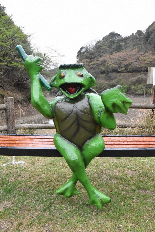 根付紫檀河童カッパ