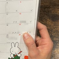 休日に夫の部活がある日に「×」を記した百合子さん（仮名）の手帳。昨年12月はほとんどが「×」で埋まった＝本人提供（画像の一部を加工しています）　