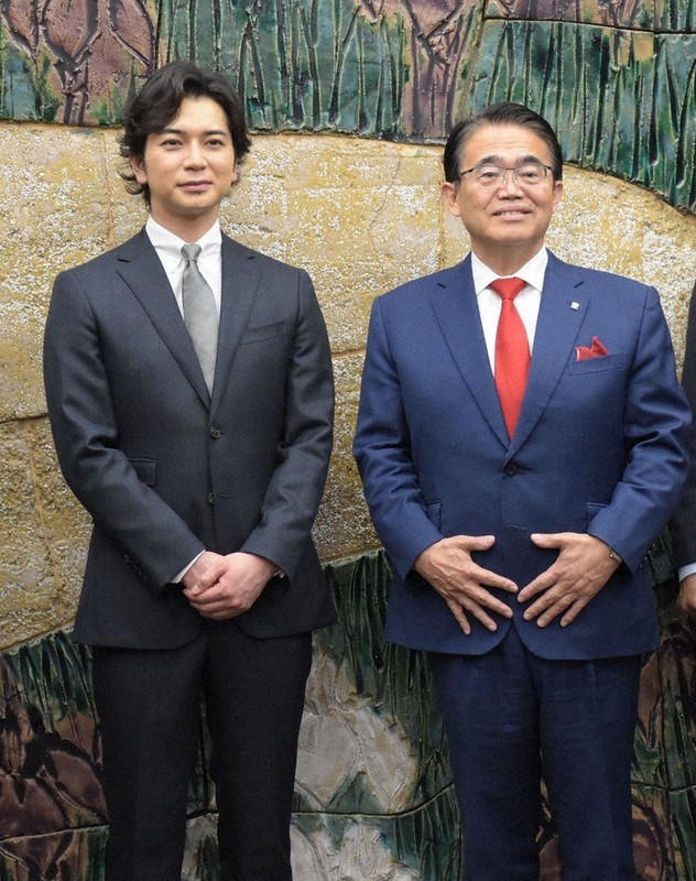 23年大河ドラマ主演 松本潤さんpr 大村知事を訪問 愛知 毎日新聞