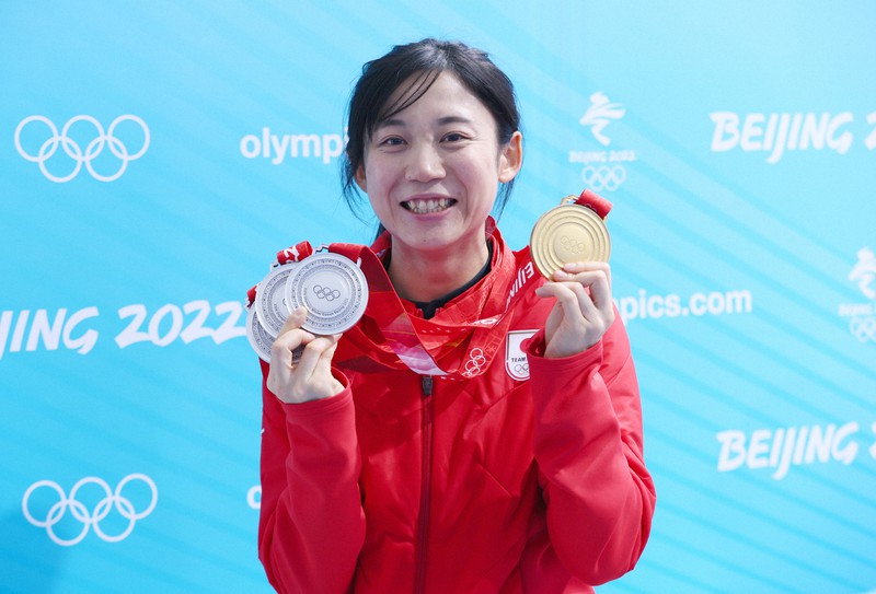 スピードスケート 高木美帆 直筆サイン色紙 オリンピック 五輪