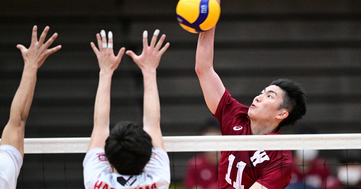 早大が富士通破る 決勝トーナメント進出へ望み 黒鷲旗バレー男子 毎日新聞 早大が富士通破る 決勝トーナメント進出へ望み 黒鷲旗バレー男子 毎日新聞