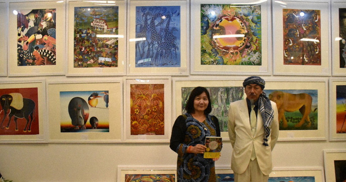 ティンガティンガ」一堂に タンザニア・現代アート、横浜で原画展