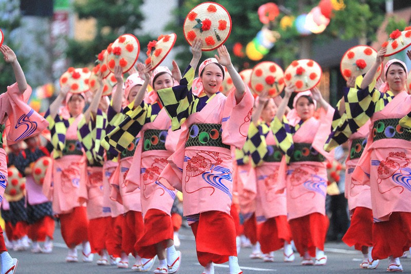 山形花笠まつり 市中心部で開催 3年ぶり 山形 毎日新聞