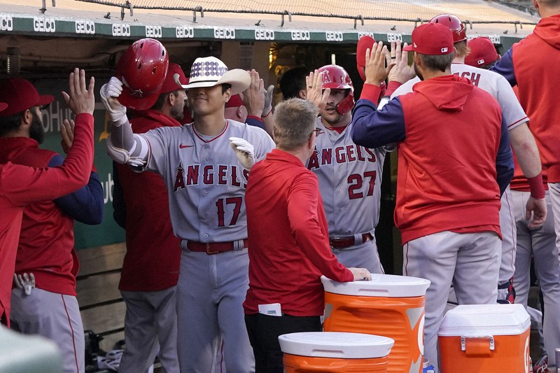 ビッグフライ！」大谷翔平のメジャー全本塁打（1～100号） [写真