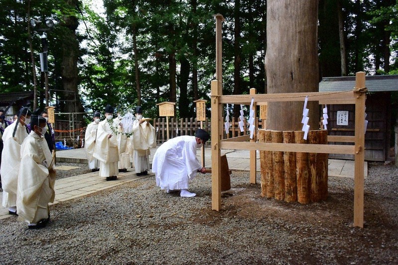 奥社正御遷座祭の木槌 奥社正御遷座祭の木槌